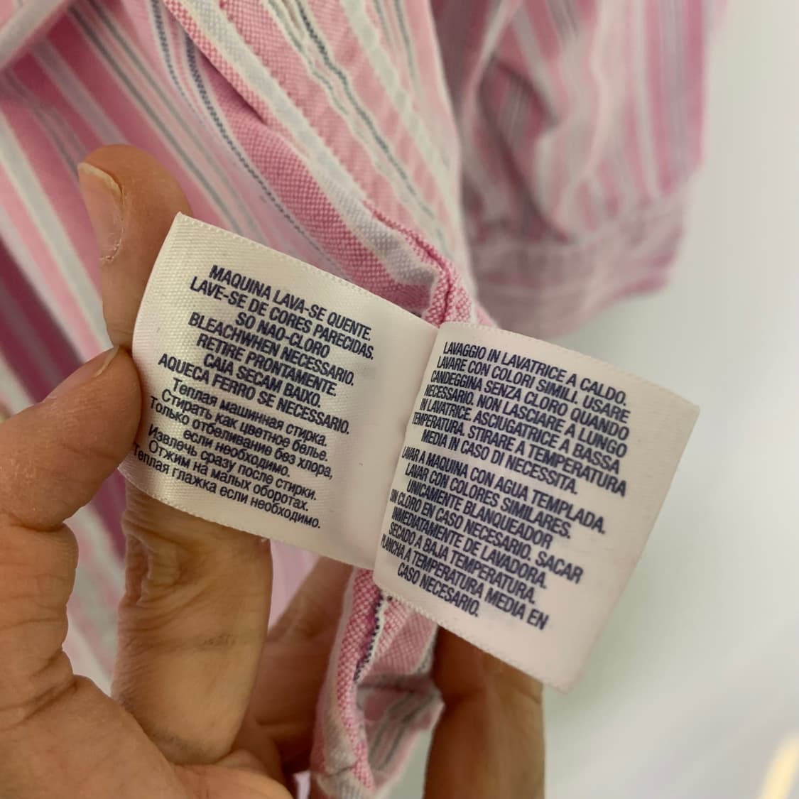 폴로 랄프로렌 스트라이프 셔츠 핑크 여성 L 빈티지 하이틴 00s 상품이미지6