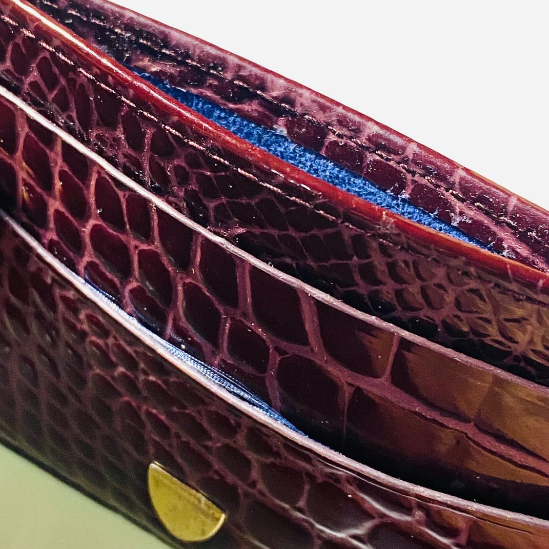 [정품] 아스피날오브런던 크록레더 슬림 카드지갑 상품이미지5