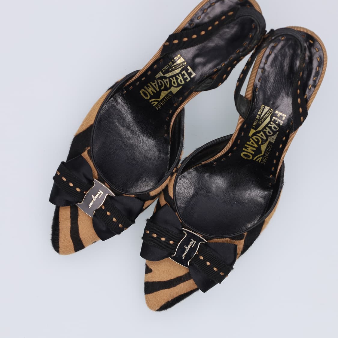 7 2/1 페레가모 여성 호피 뮬 0306H1 상품이미지2