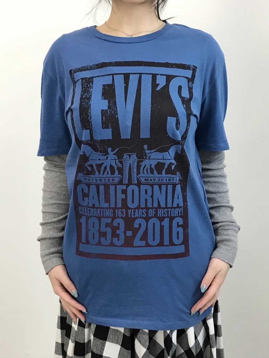 Levis Blue Graphic T Shirt California 상품이미지2