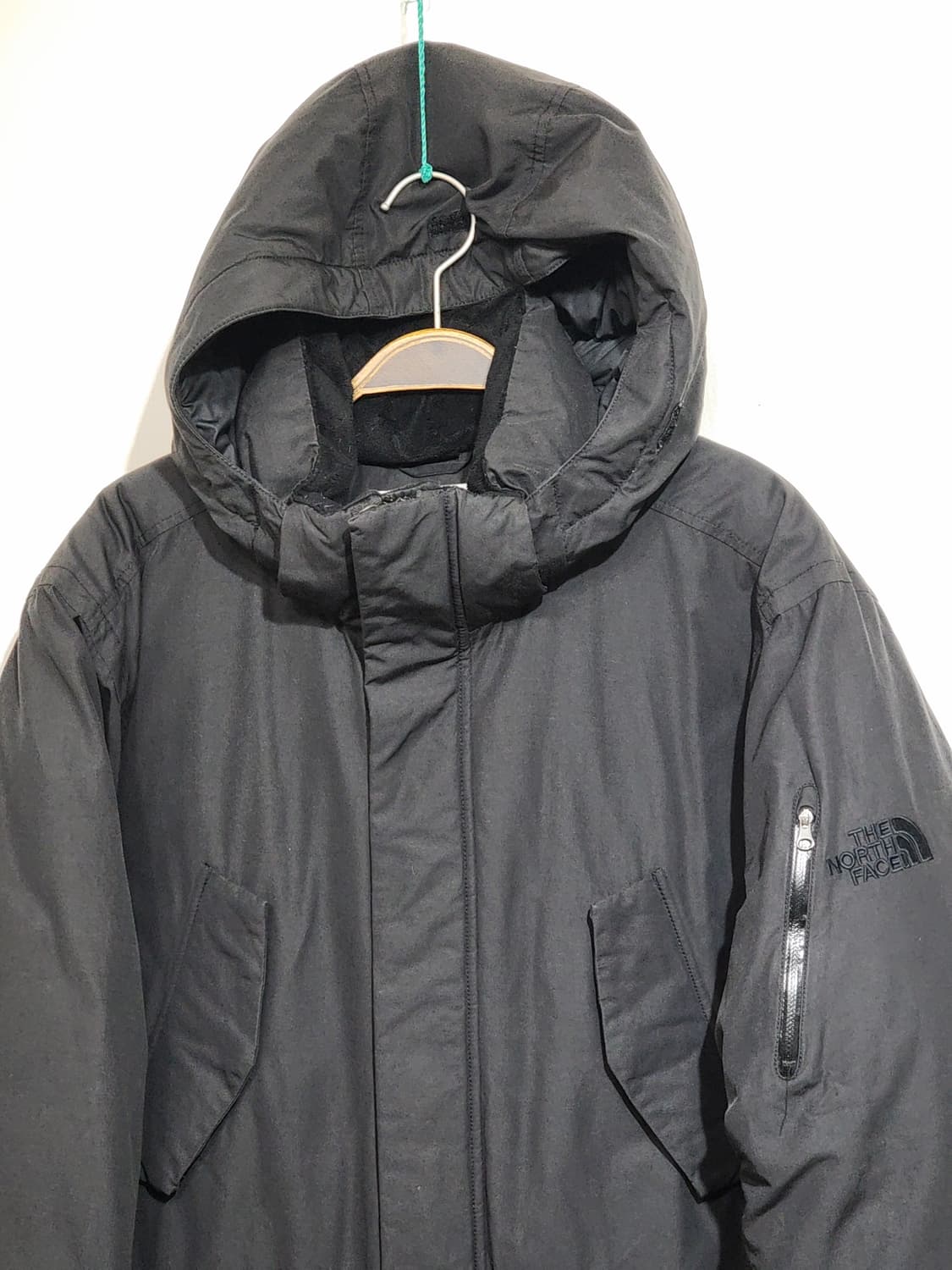 노스페이스 거위털 패딩점퍼 블랙 빅사이즈 구스다운 자켓 후드  상품이미지2