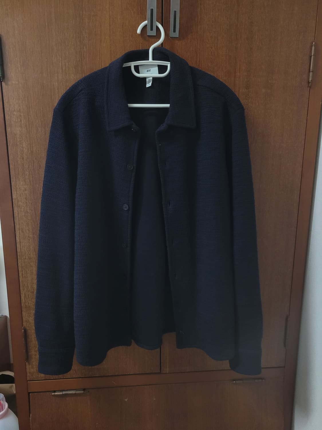 H&M 네이비 부클 셔츠 자켓 상품이미지1