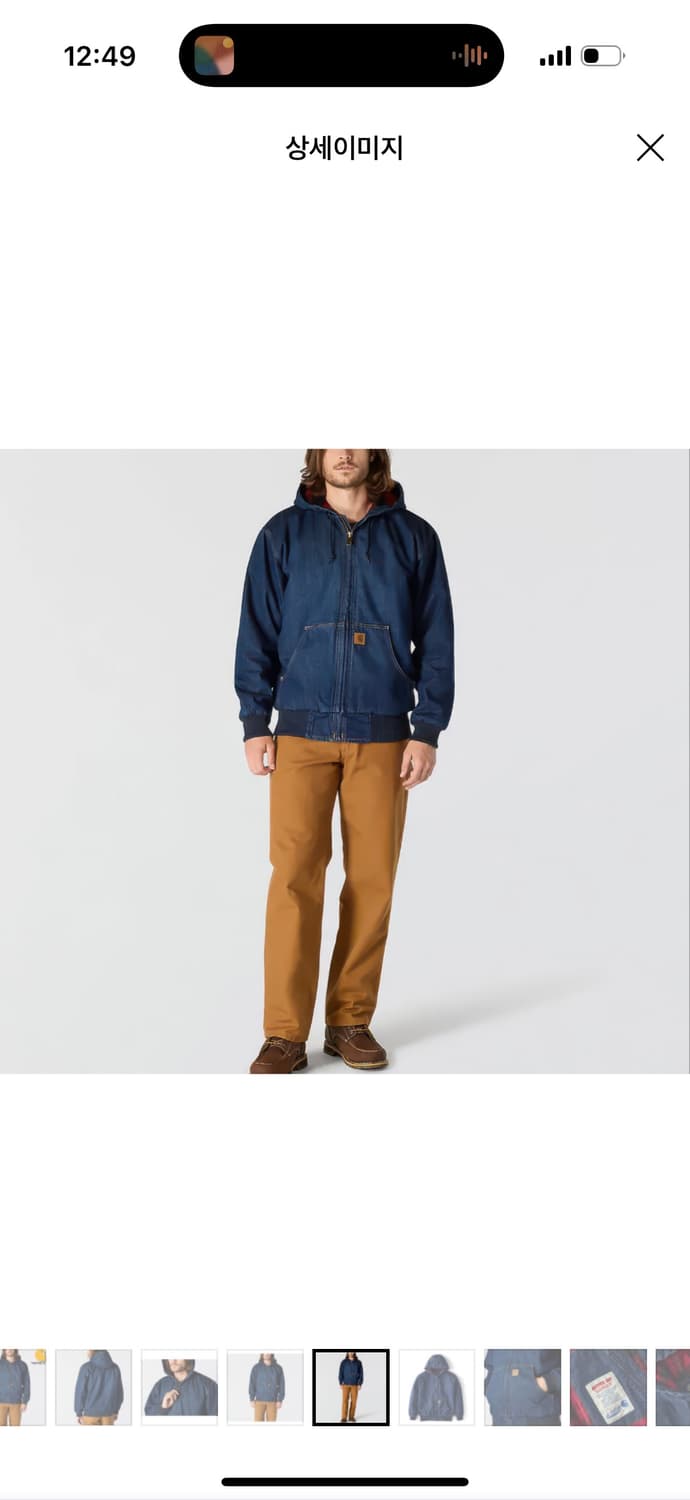 칼하트 데님 액티브 자켓 50주년 상품이미지10