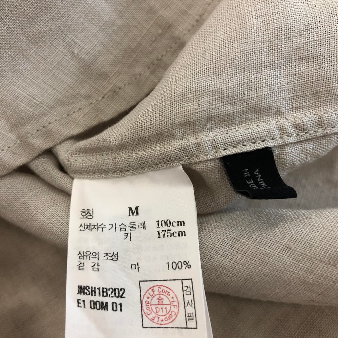 질스튜어트 뉴욕 린넨 100% 하프셔츠 M 상품이미지6