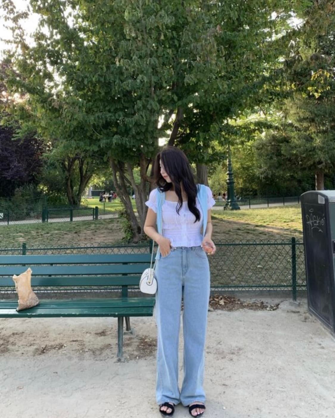 시예 타임데님 연청 숏M 상품이미지1