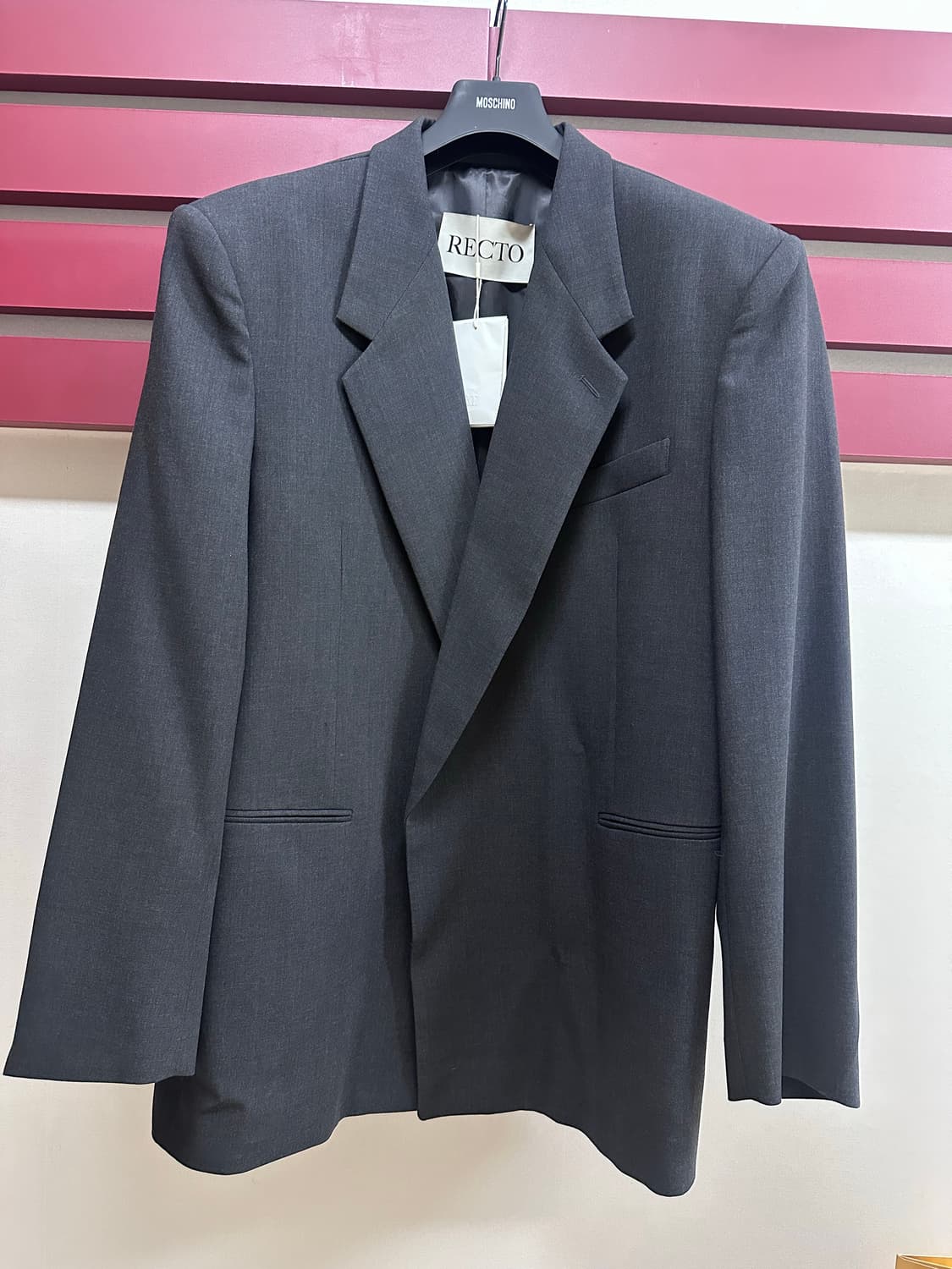 [새상품] 렉토 24FW 베르디 오버사이즈 더블 자켓 M사이즈 상품이미지7