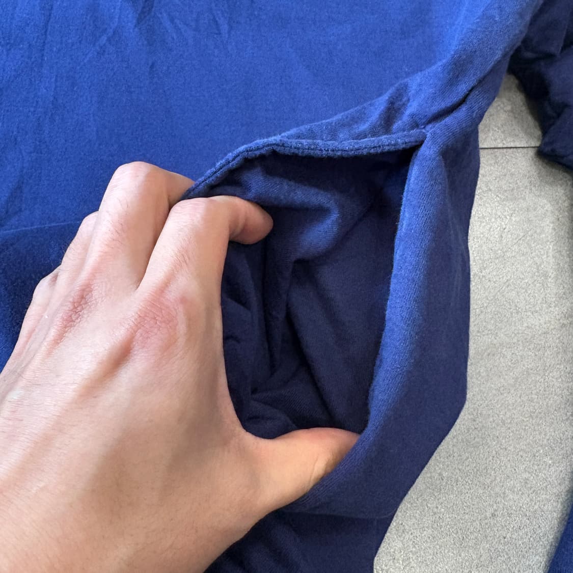 폴로 정품 네이비 피마 코튼 반집업 니트 상품이미지8