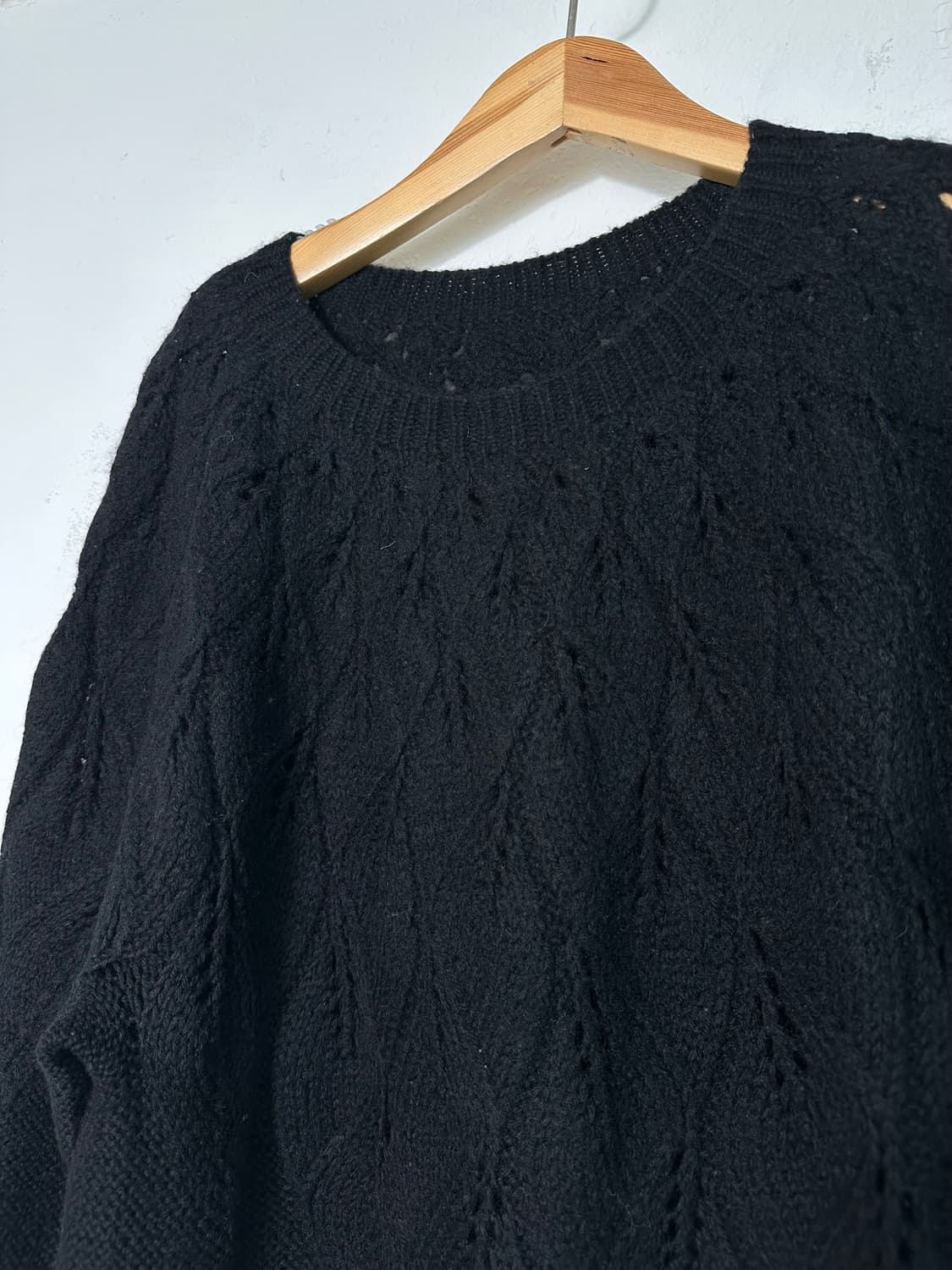 핸드메이드 블랙 니트 상품이미지7