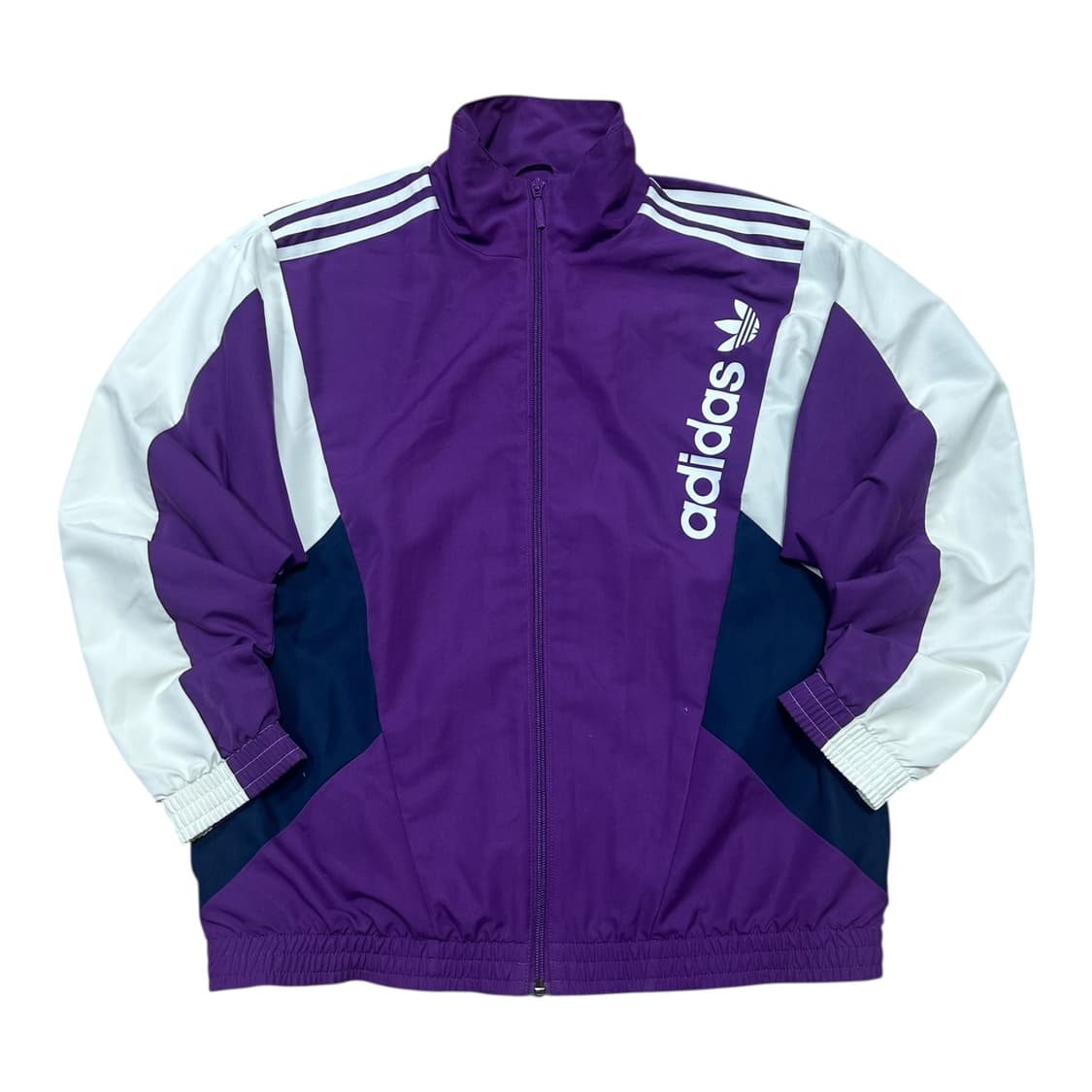 ✨ (바배) 아디다스 오리지널 퍼플 배색 바람막이 자켓 (14) 상품이미지1