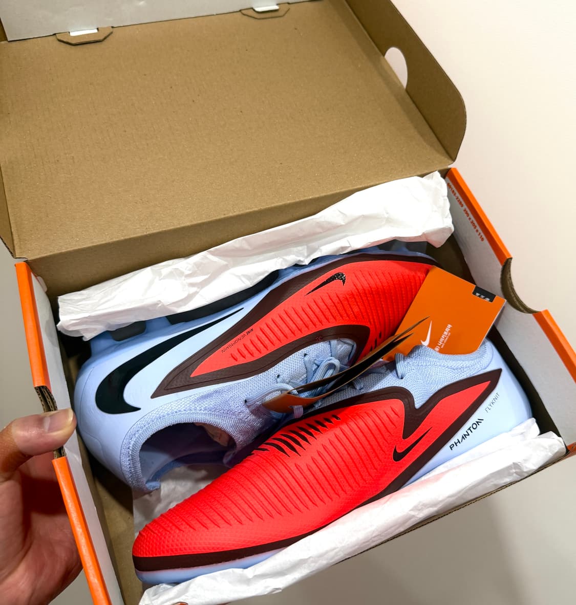 (270/US9)(새상품)나이키 축구화 팬텀 6 프로 로우 크림슨 상품이미지3