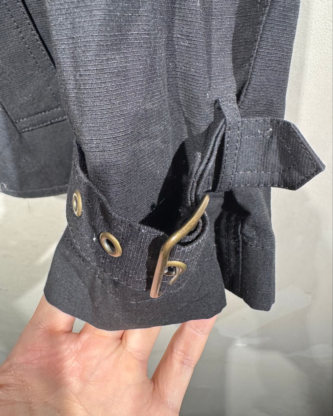 “4298“ Hook detail black jacket  상품이미지3
