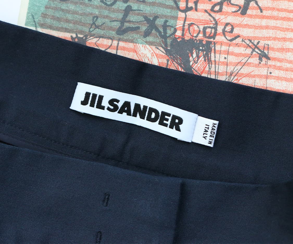 질 샌더 더블 버튼 플리츠 스커트  상품이미지8