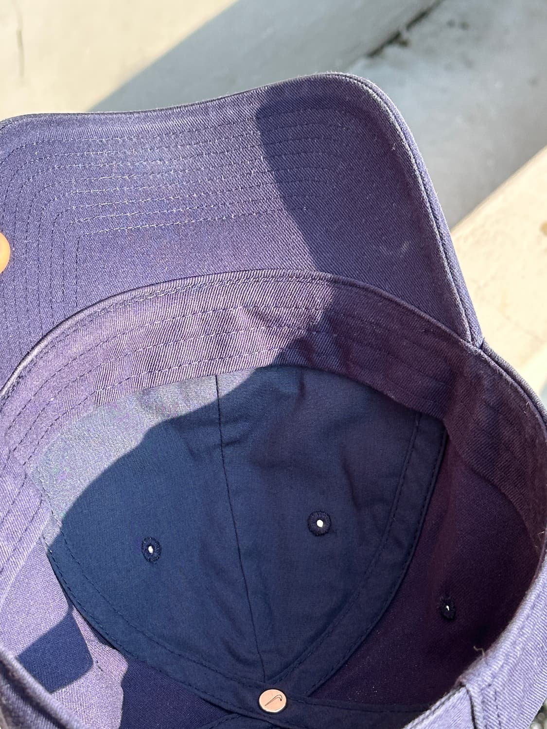 [F] 나이키 로고 헤리티지86 퓨추라 네이비 볼캡 모자 상품이미지5