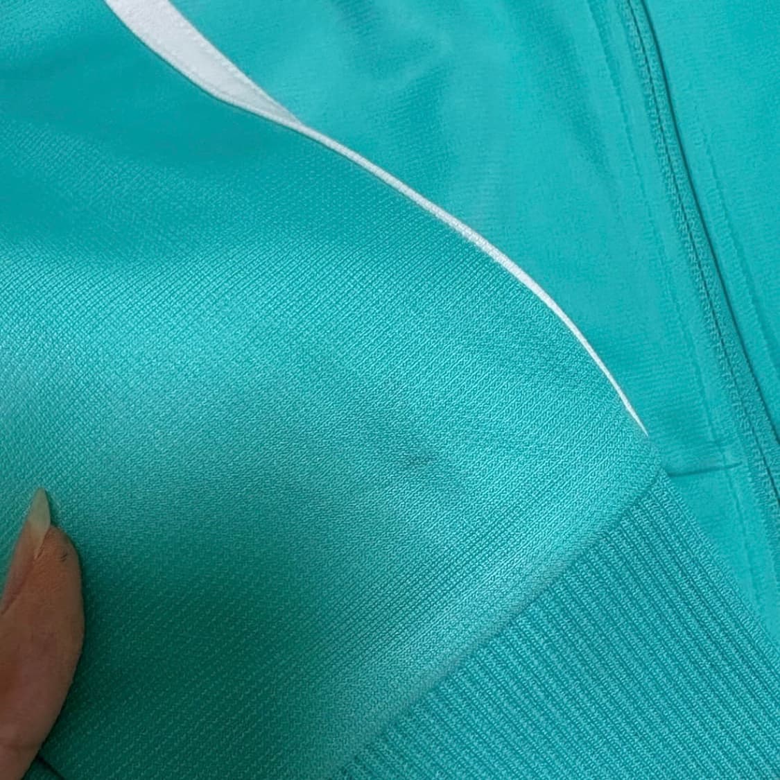 [희귀] 아디다스 고전  민트 큐빅 로고 져지 집업 자켓 트랙탑 상품이미지5