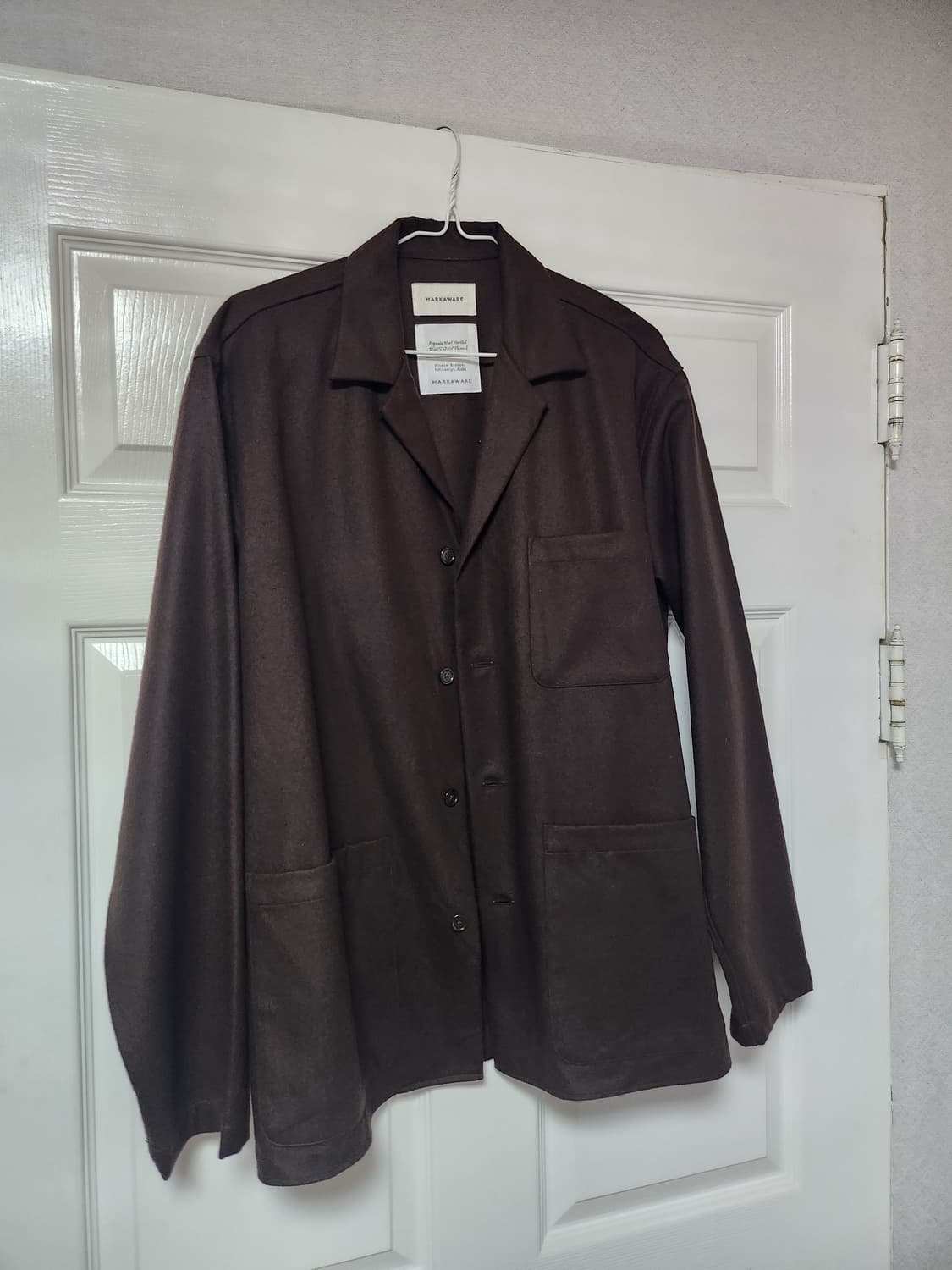 마카웨어 울 셔츠 브라운 2  상품이미지1