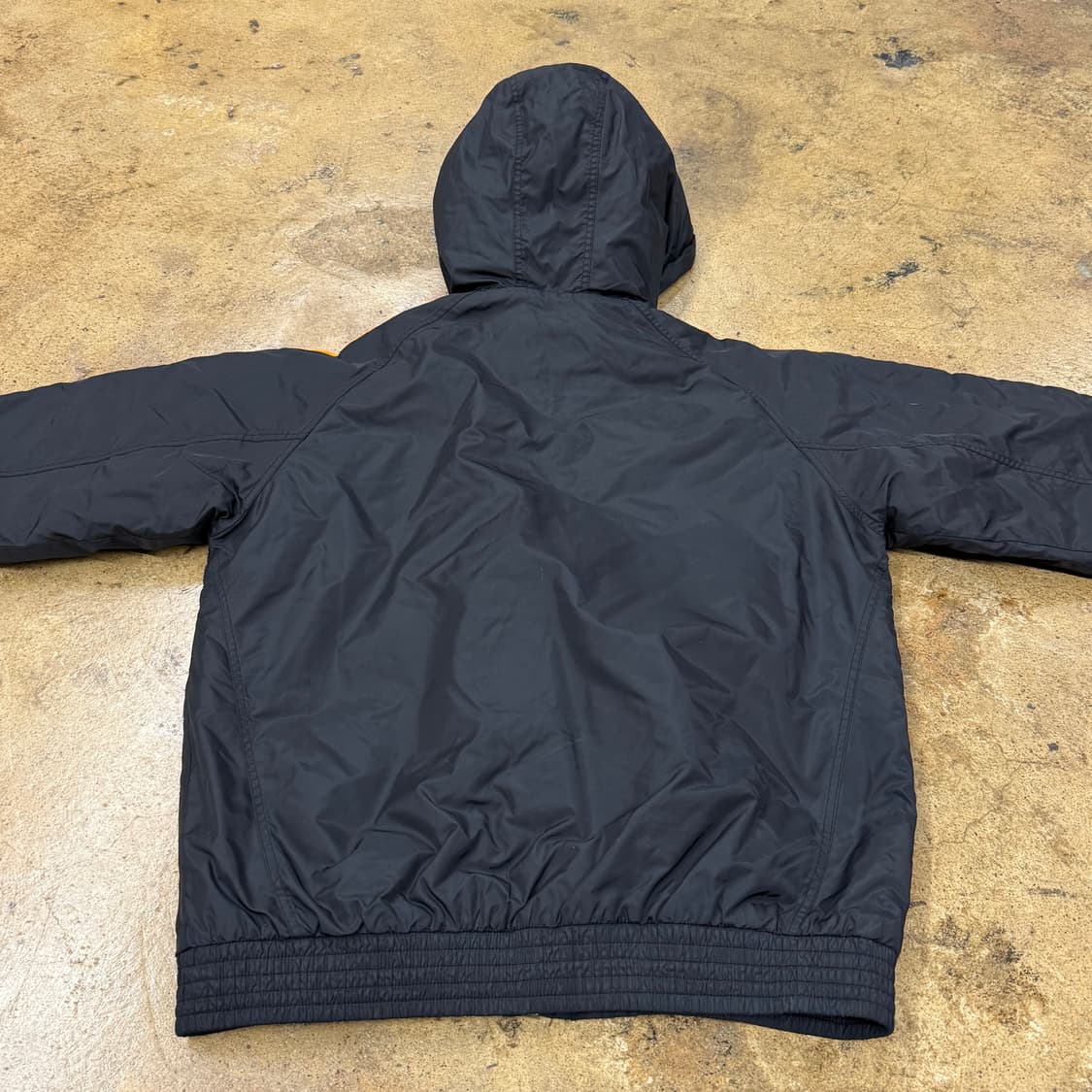 아디다스 블랙 오렌지 패딩 수트 점퍼 90 상품이미지4