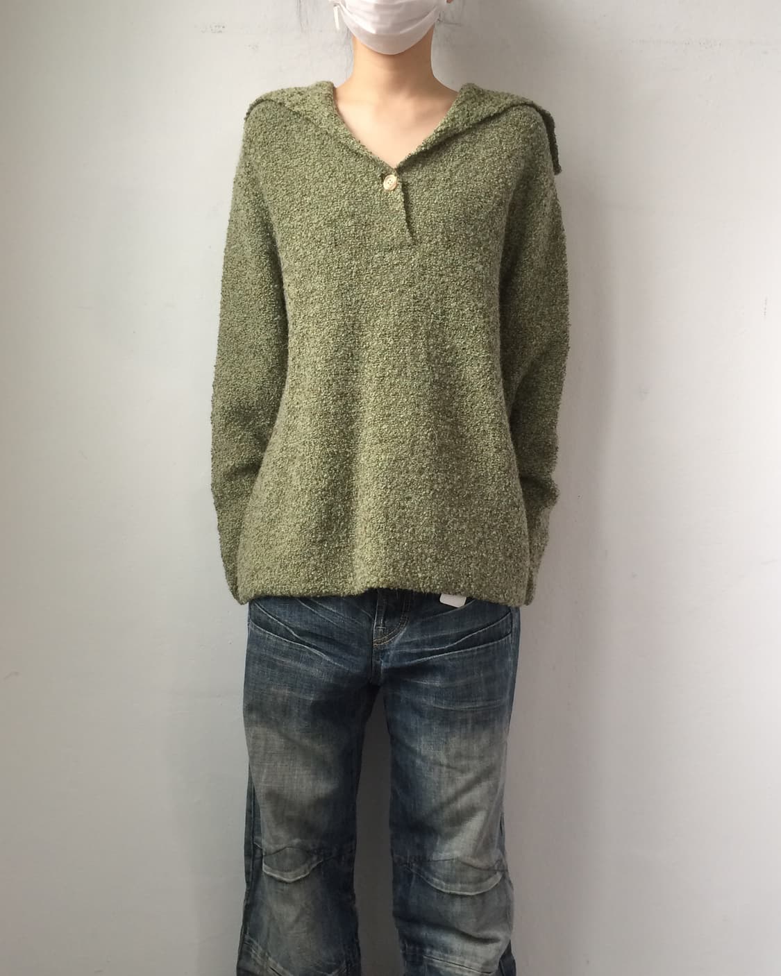 Neck line point knit 상품이미지5