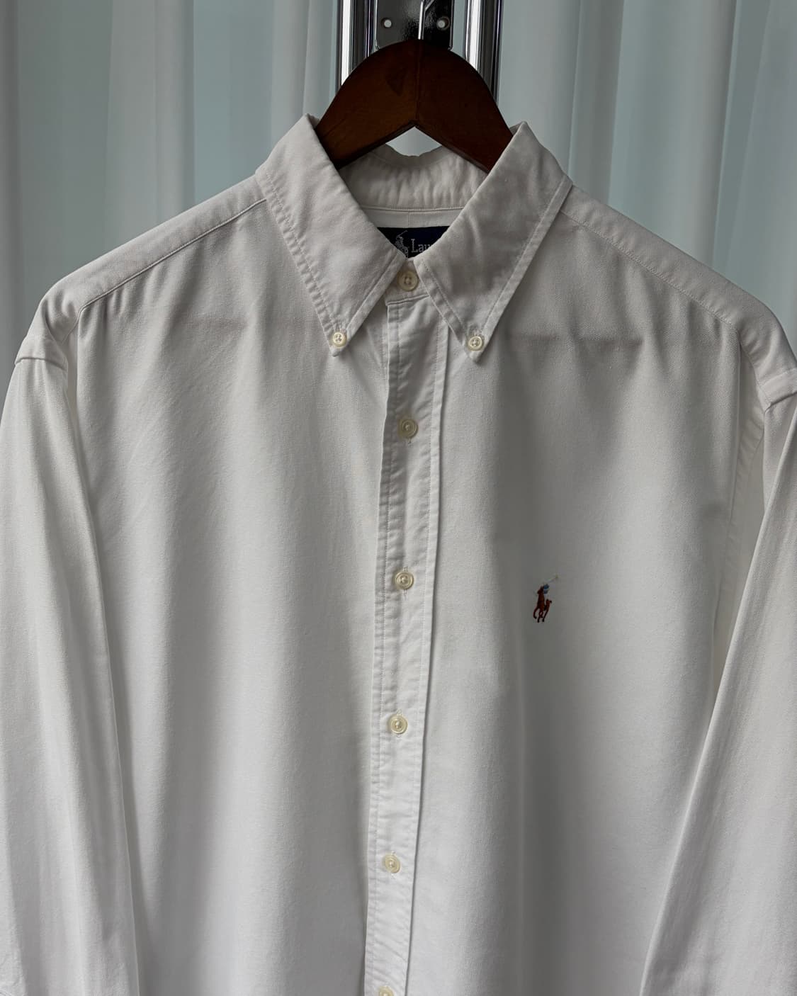 [L]폴로 랄프로렌 야머스핏 화이트 셔츠 상품이미지5