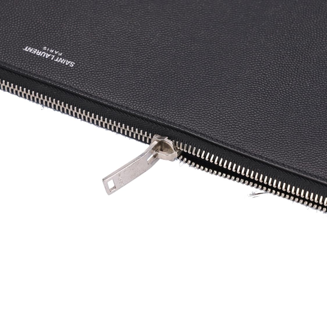 생로랑 378261 라지 클러치 백 레더 블랙 상품이미지3