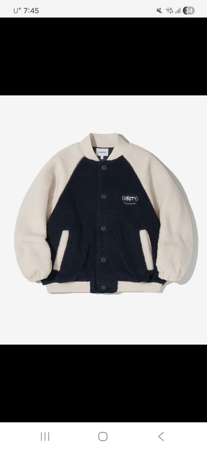 어반디타입 플리스 바시티자켓 상품이미지1