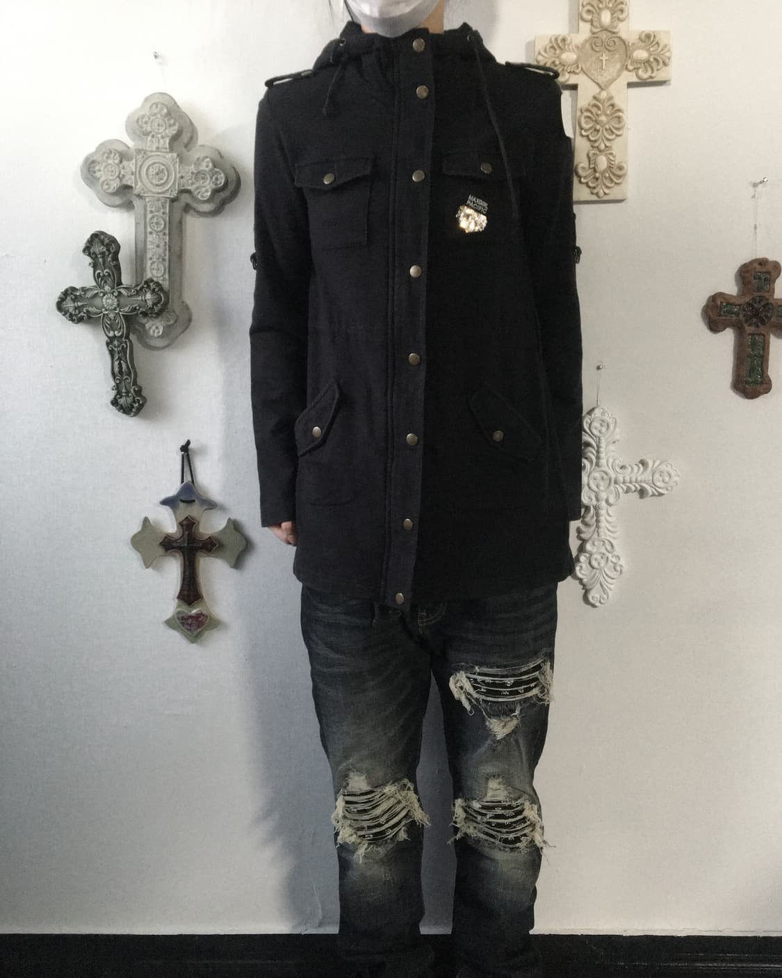 Back printing hood zip up 상품이미지7