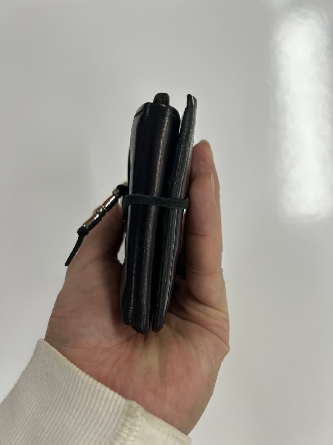 goros 고로스 새들레더 블랙 이글 콘초 반지갑 상품이미지3