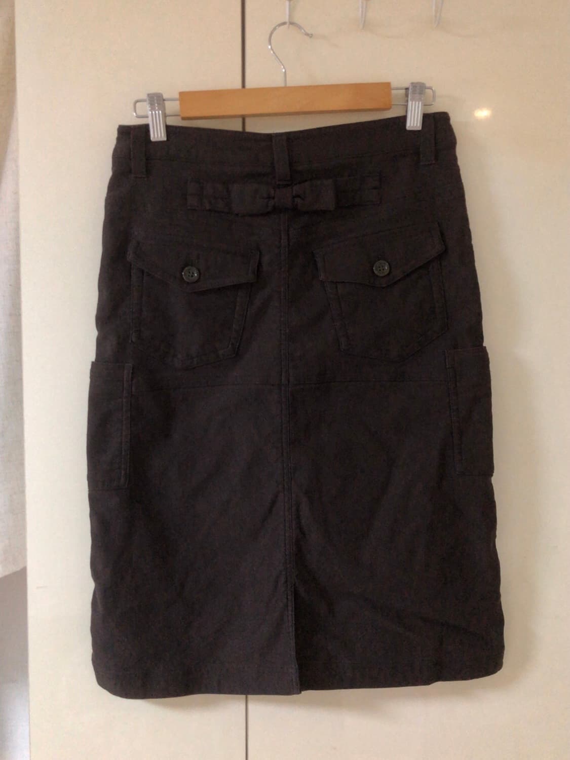 빈티지 브라운 카고 스커트 상품이미지5