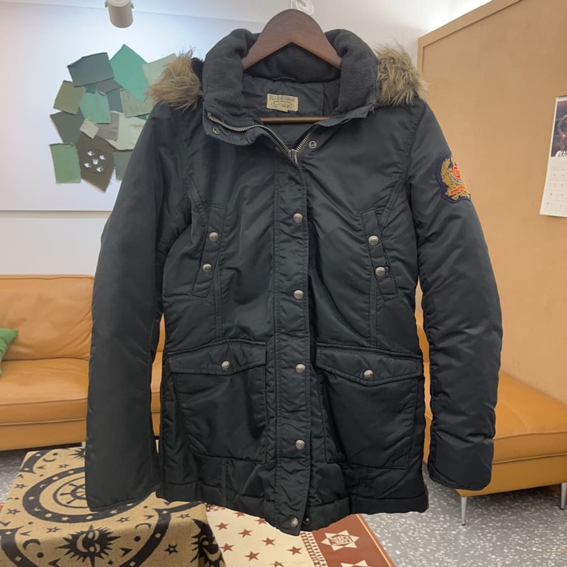 폴로 랄프로렌 올드스쿨 레트로 패치 N3B 다운 패딩 S C08697 상품이미지3