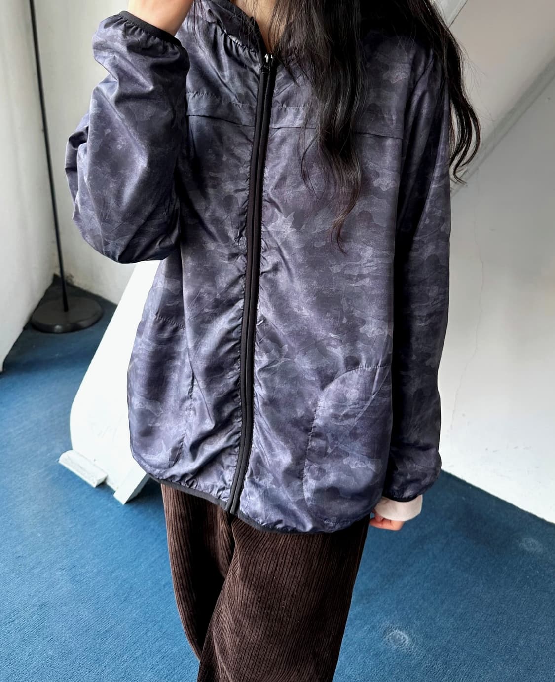 Inner fleece washed poly easy parka 상품이미지8