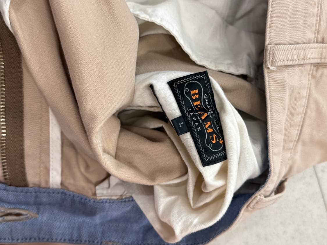 빔즈플러스 투 플리츠 치노 L beams plus 상품이미지3