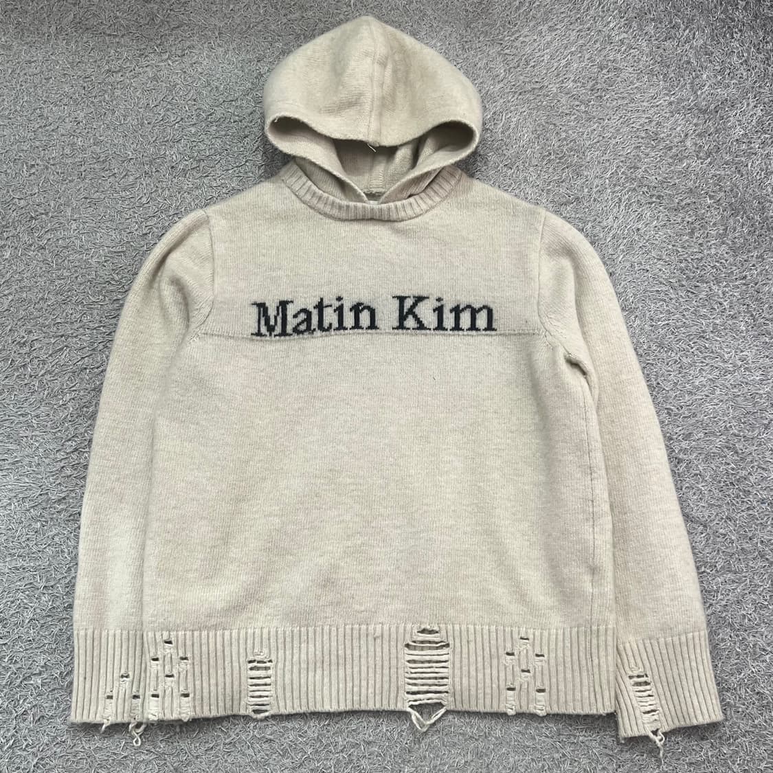 [우먼95] 마뗑킴 니트 후드티 상품이미지2