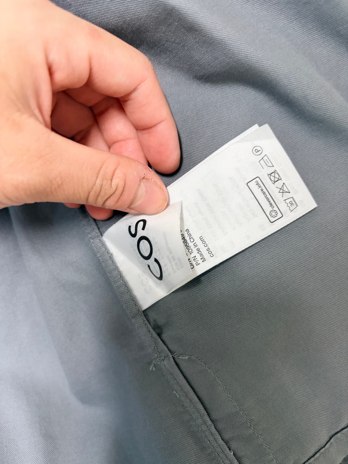 [S] COS 코스 그레이 셔츠 자켓 상품이미지6