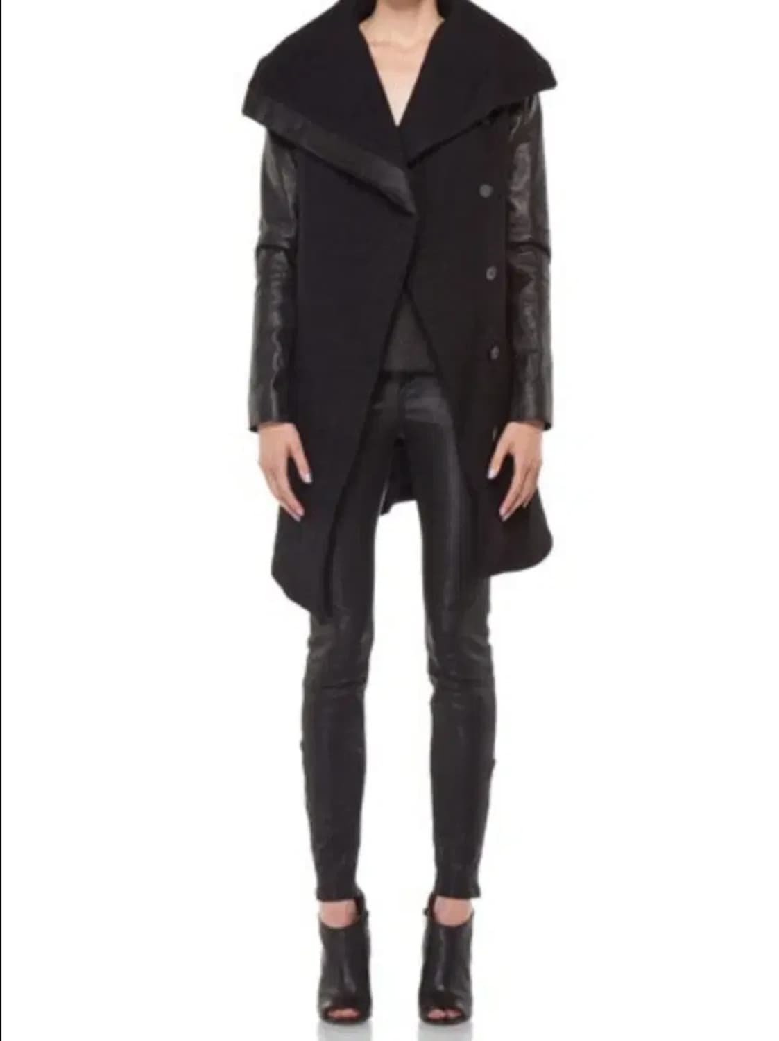 헬무트랭 양가죽,울 숄카라 코트 S _ 여성 상품이미지1