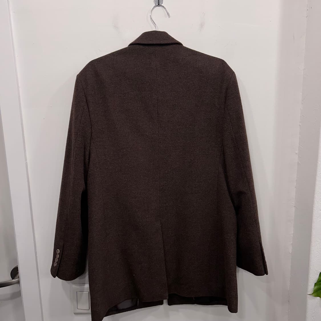 레드옥스 울 헤링본 투버튼 클래식 카라 코트 상품이미지5