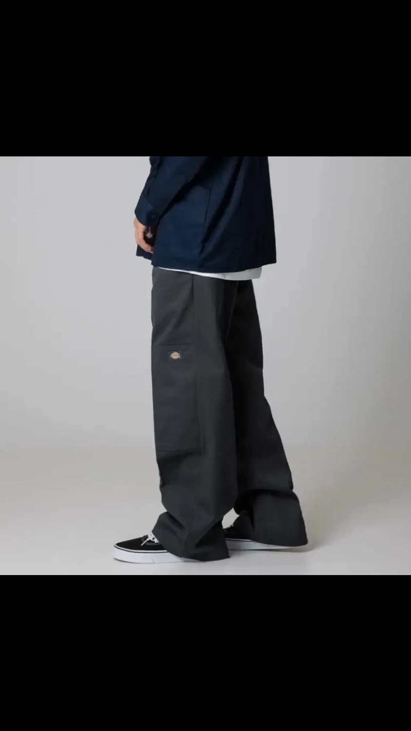 [30] 디키즈 더블니 85283 루즈핏 워크팬츠 차콜 상품이미지1