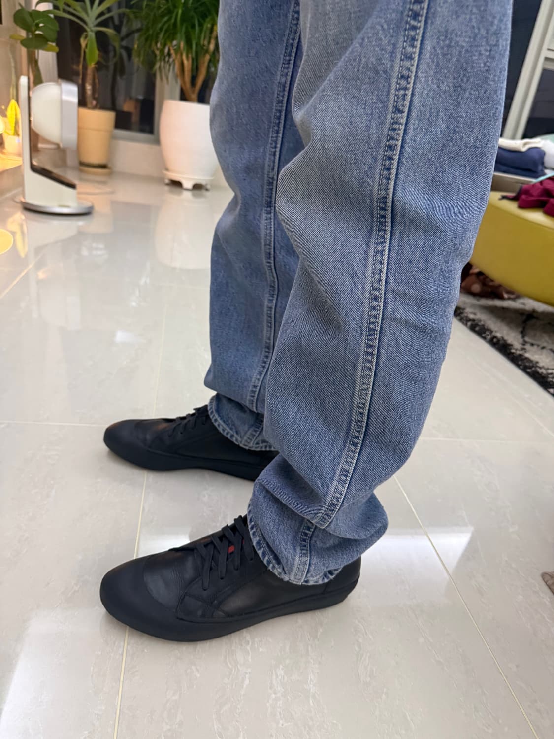 프라다 스포츠 레더 하이탑 스니커즈 상품이미지5