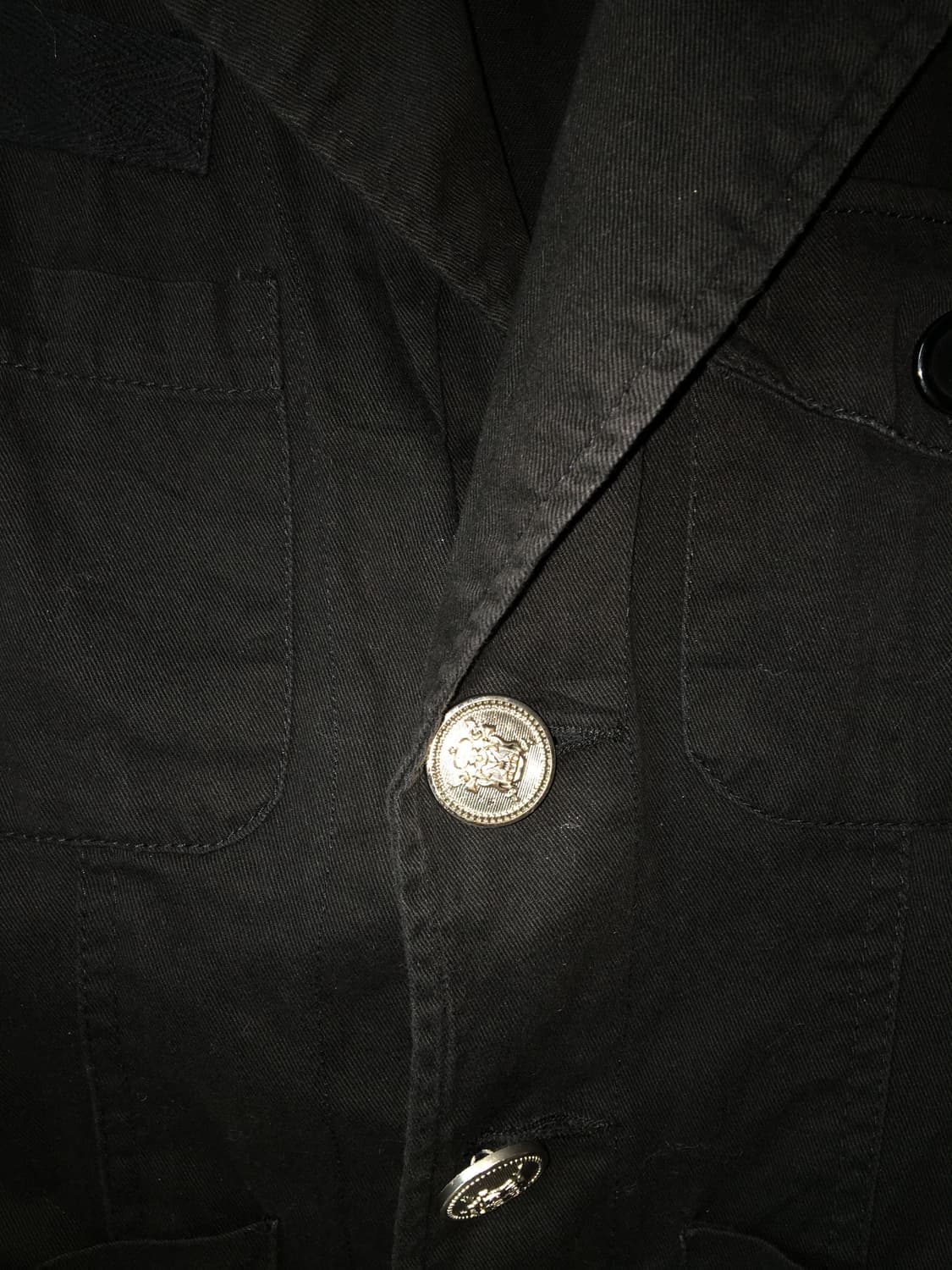 고스 은장 버튼 블랙 자켓 공겜 상품이미지3