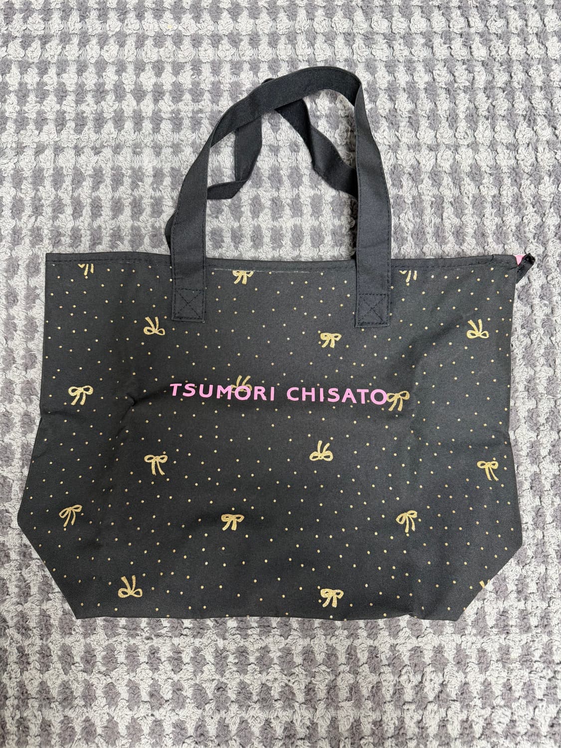 츠모리치사토 블랙 리본 토트백 상품이미지2