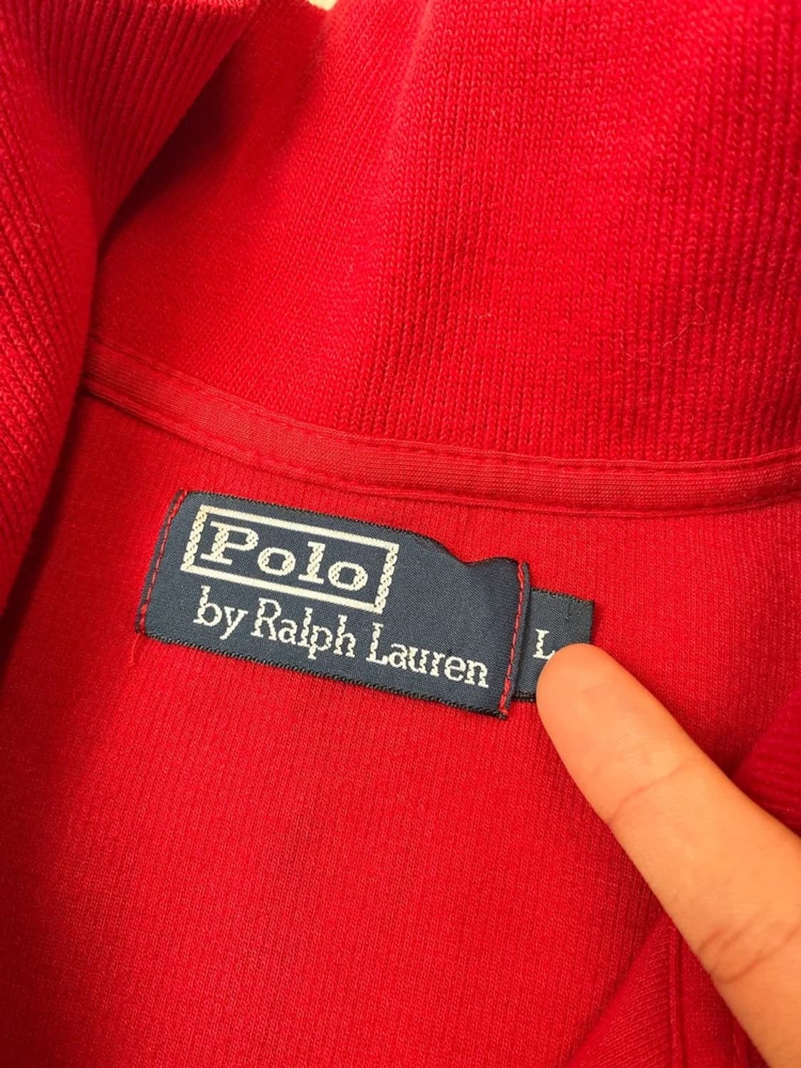 폴로 랄프로렌 00's 자수 로고 스웻 쿼터 집업 PN5944    상품이미지6