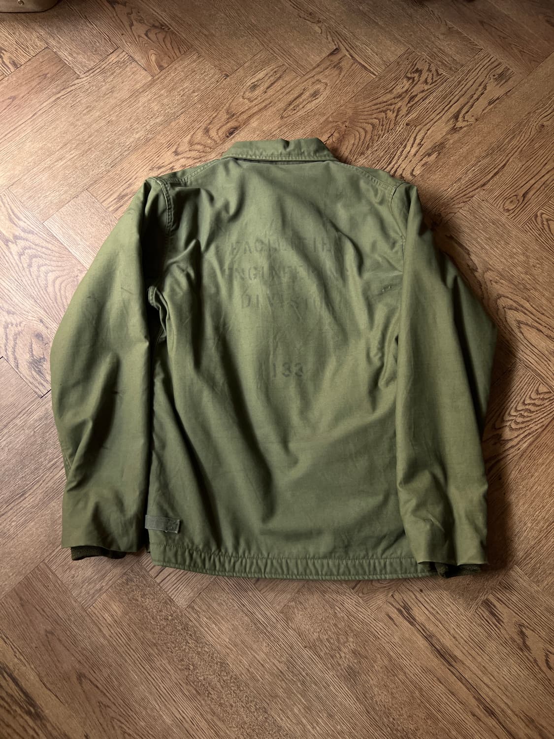 [M]80's 오리지널 U.S NAVY 미 해군 A-2 덱자켓 스탠실 상품이미지8