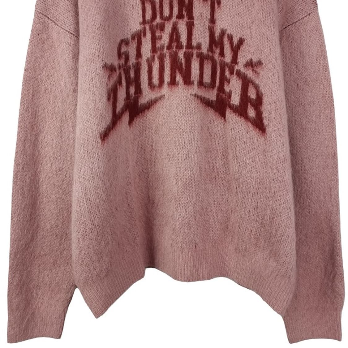 [슈퍼서브] 그래픽 쟈카드 오버핏 크루넥 모헤어 니트 M18961 상품이미지5