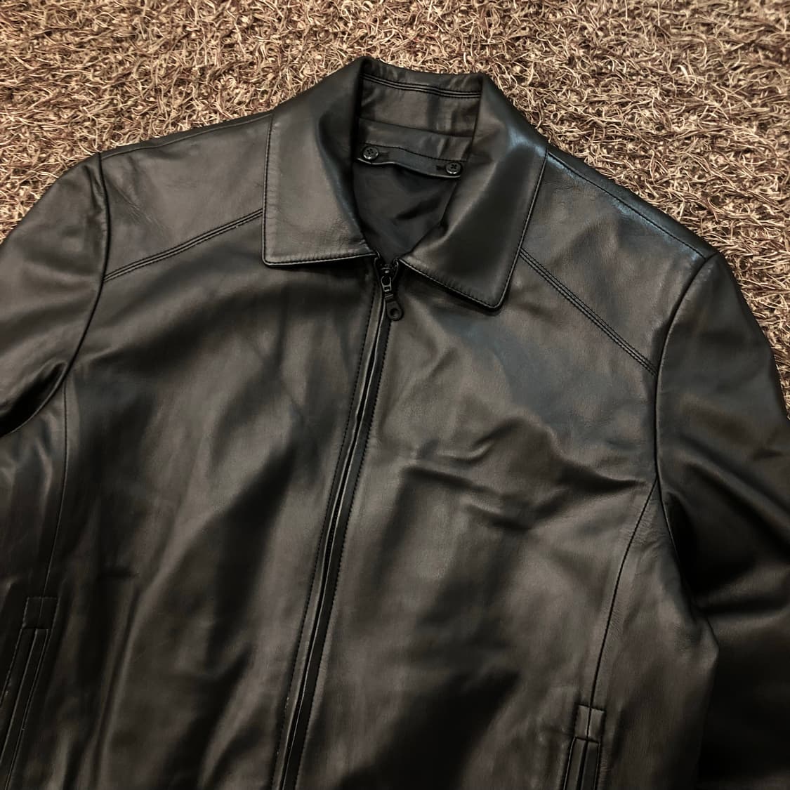 파크랜드 양가죽 집업 레더 가죽 자켓 상품이미지2