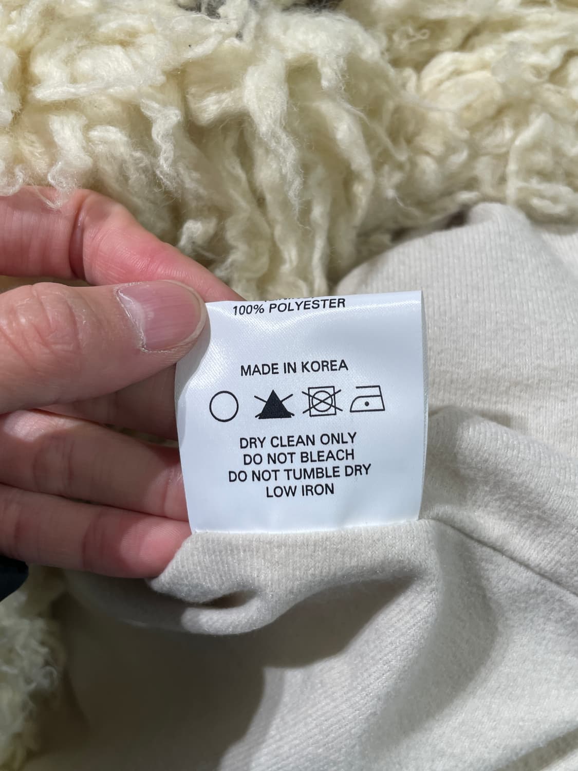 더 오픈 프로덕트 아이보리 시어링 더플 자켓 상품이미지9