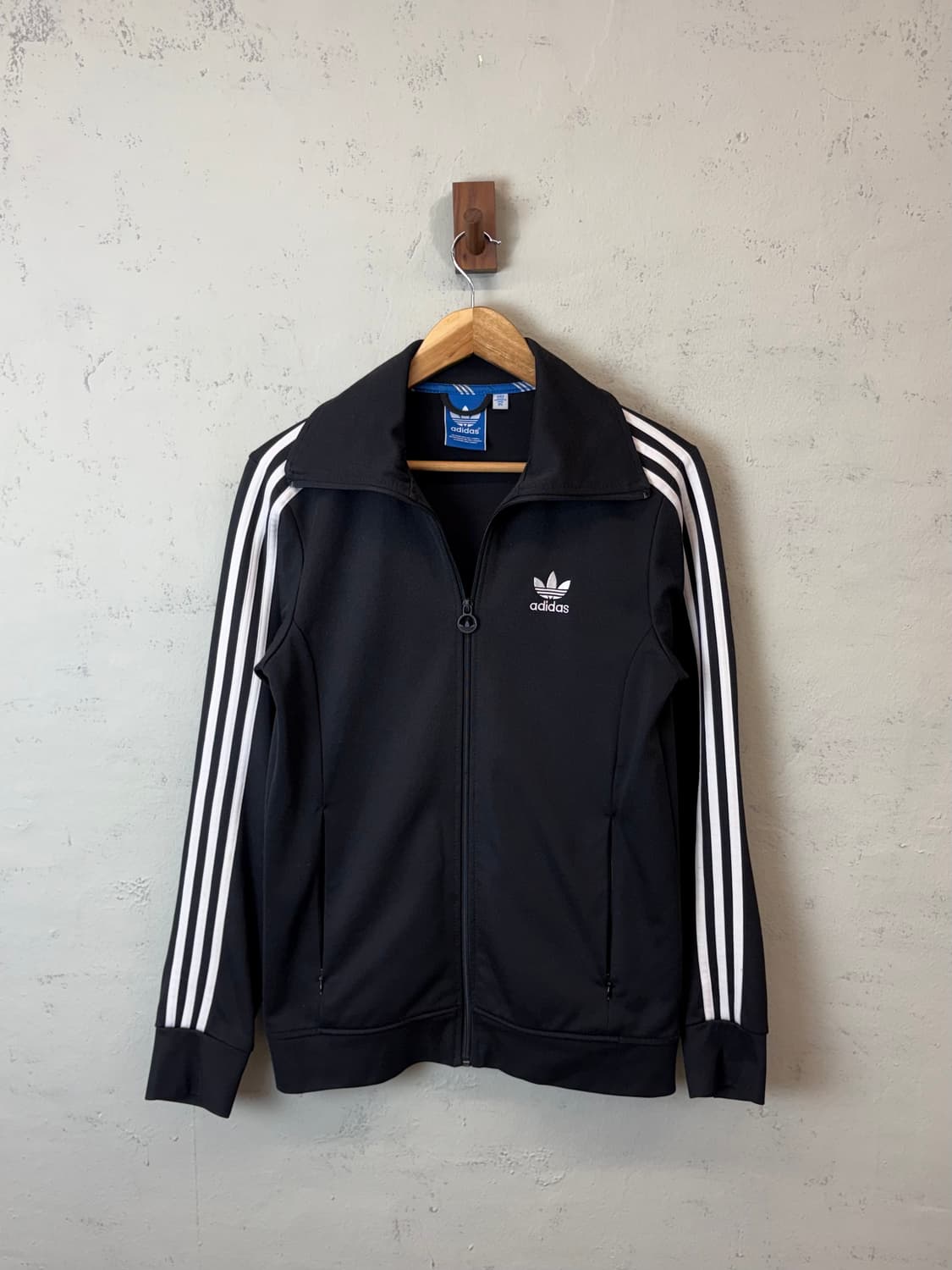 아디다스 구형 유로파 삼선 트랙탑 져지 블랙 상품이미지1