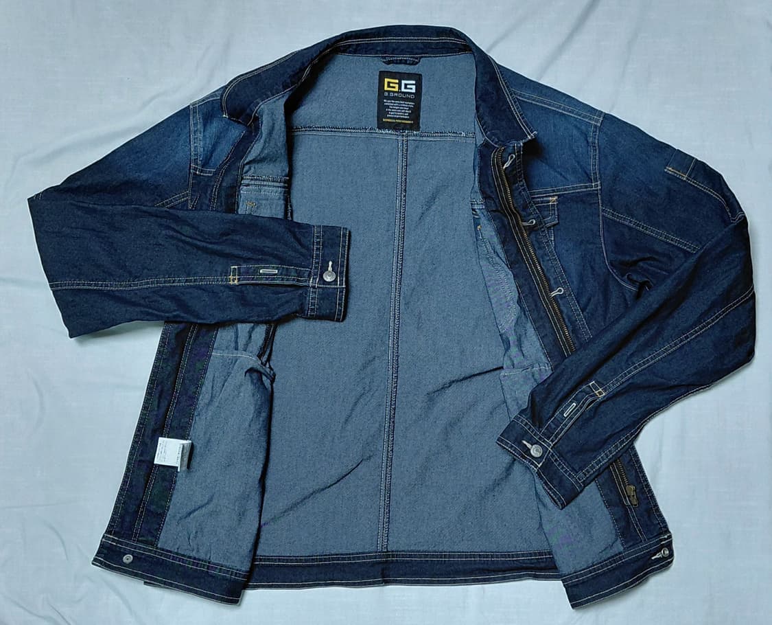 [L] G.GROUND 지그라운드 딥블루 워싱 데님 트러커 자켓 상품이미지6