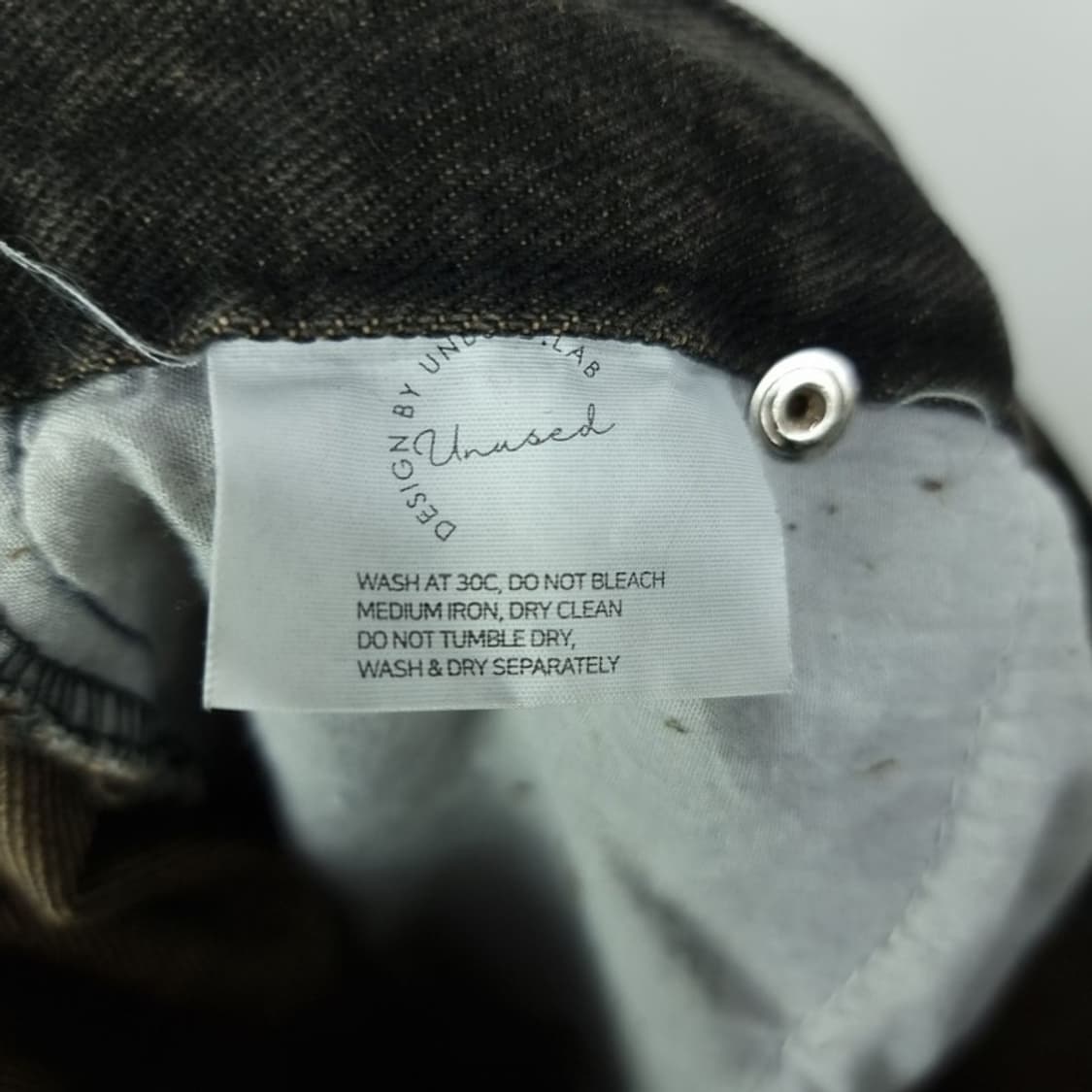 [빈티지] 워시드 와이드 카고 데님 팬츠 M19417 상품이미지7