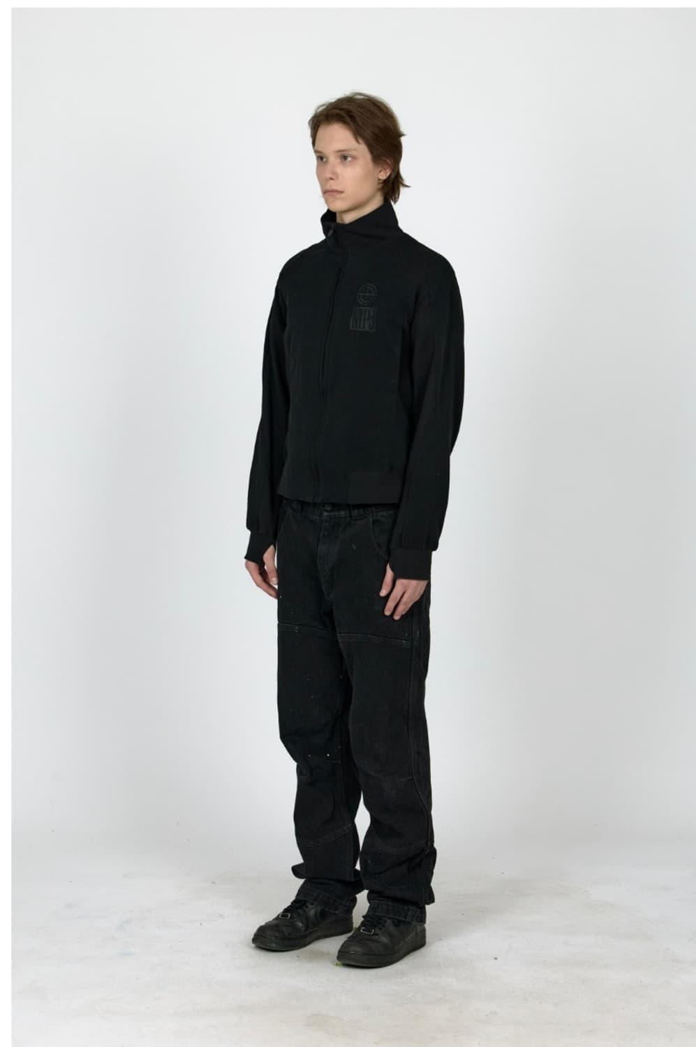 (S) MPa CONTRAST ZIPPED JACKET (BLACK)  상품이미지2