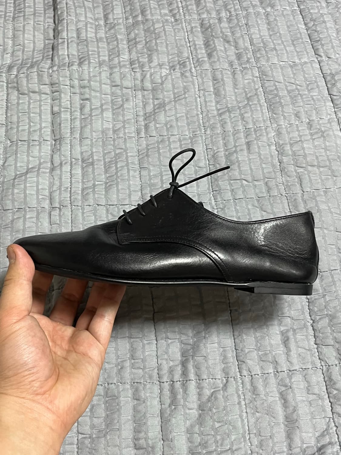 [240] 마가렛호웰 블랙 레더 더비슈즈 상품이미지8