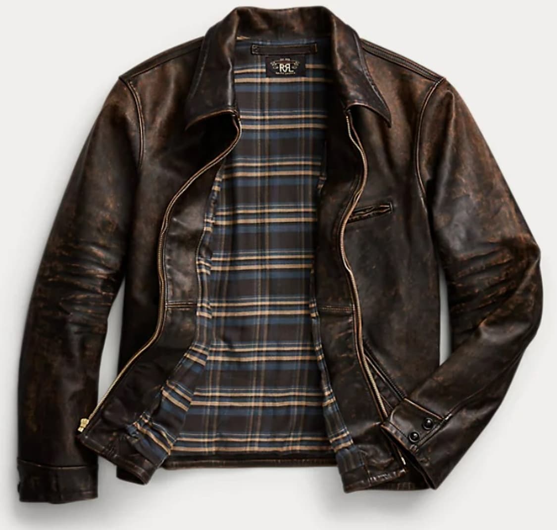 RRL 더블알엘 뉴스보이 레더자켓 L사이즈 신품 상품이미지1