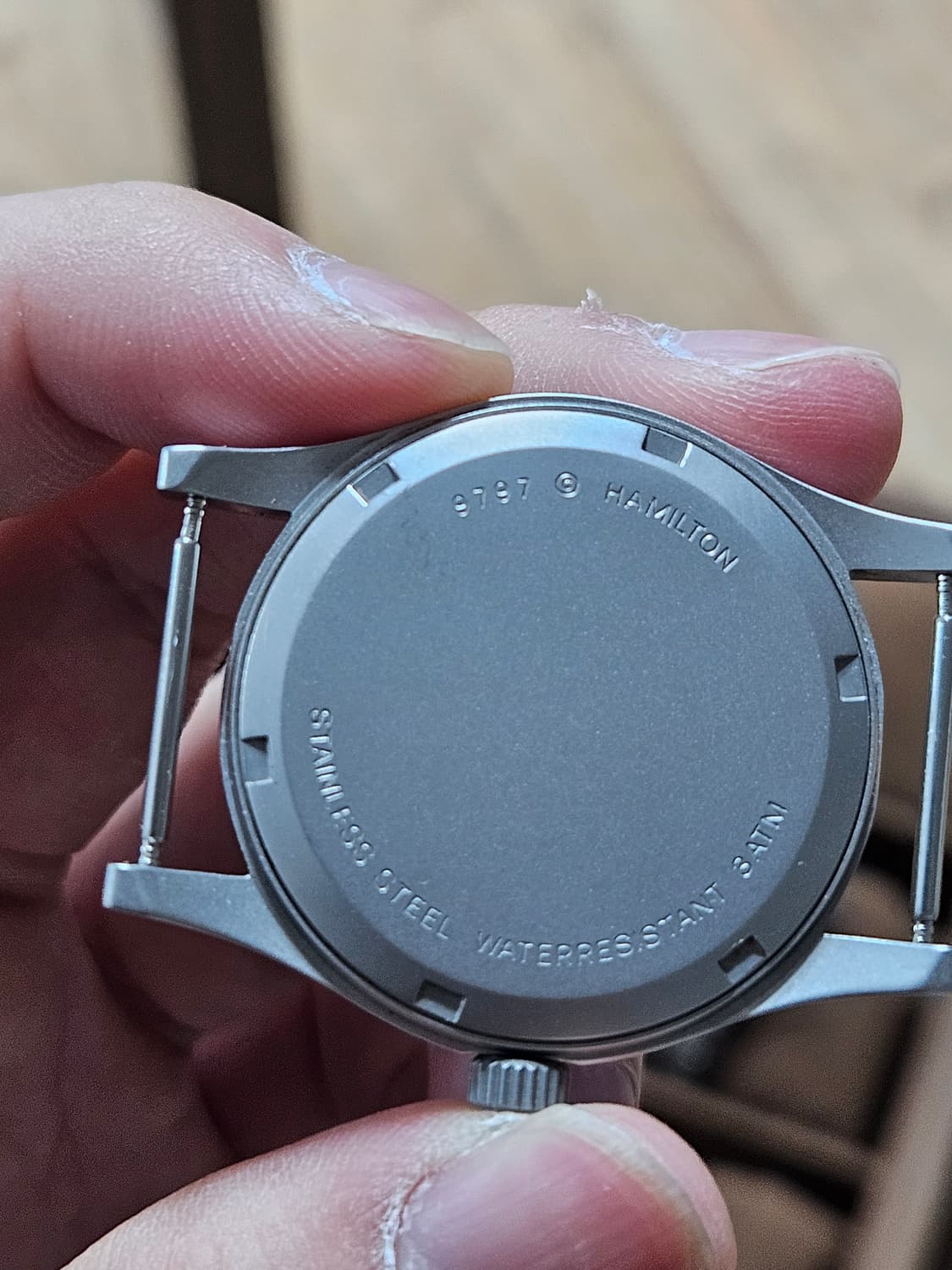 90s 해밀턴 9797 청판 필드워치 페노메 스트랩. 상품이미지5